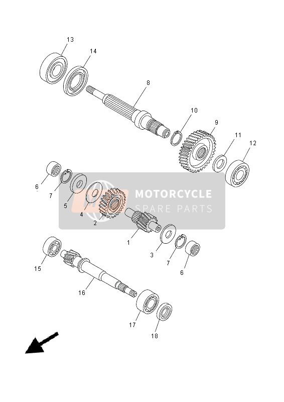 Yamaha YP400RA 2015 GETRIEBE für ein 2015 Yamaha YP400RA